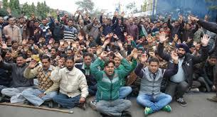 Need base, casual labors protest against Govt